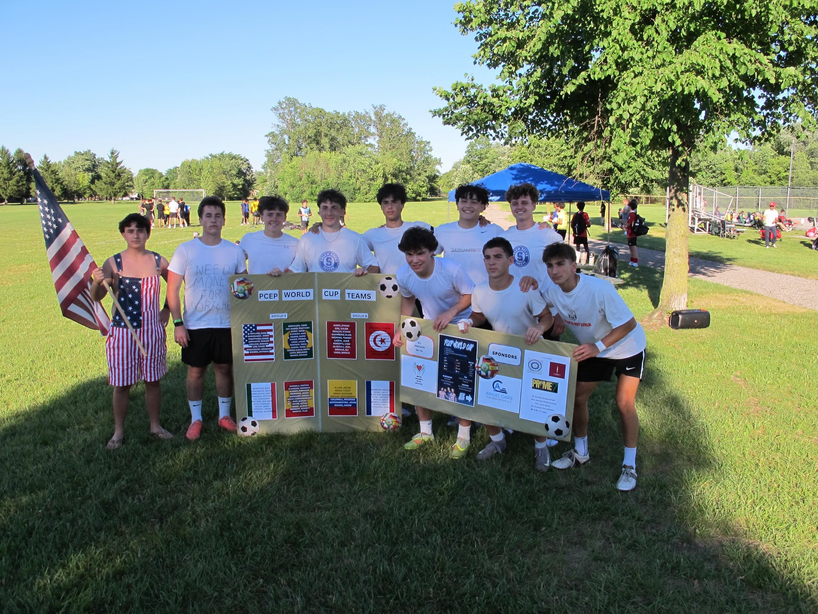 Students gathered at the 2026 PCEP World Cup fundraiser